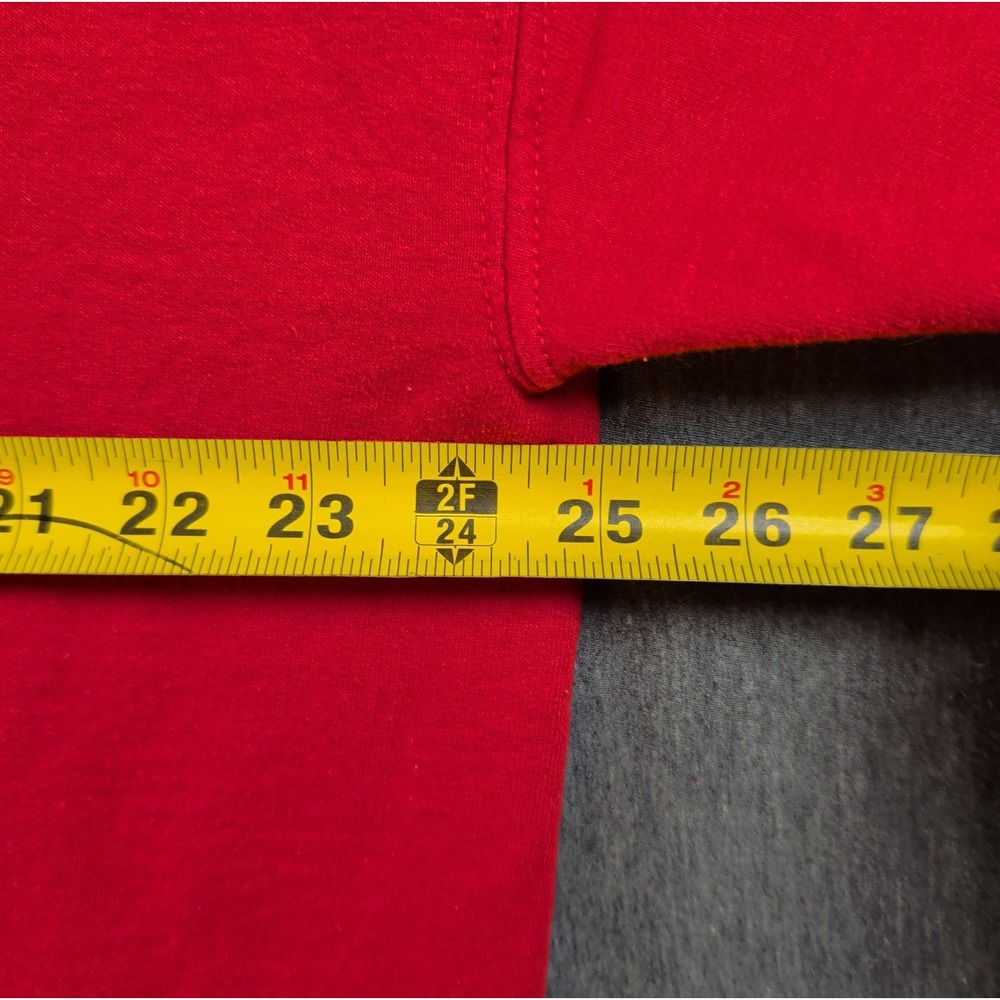 NEBRASKA Hoodie Pullover Spellout Red White DIY 2010s Football Cornhuskers GUC - Picture 4 of 7